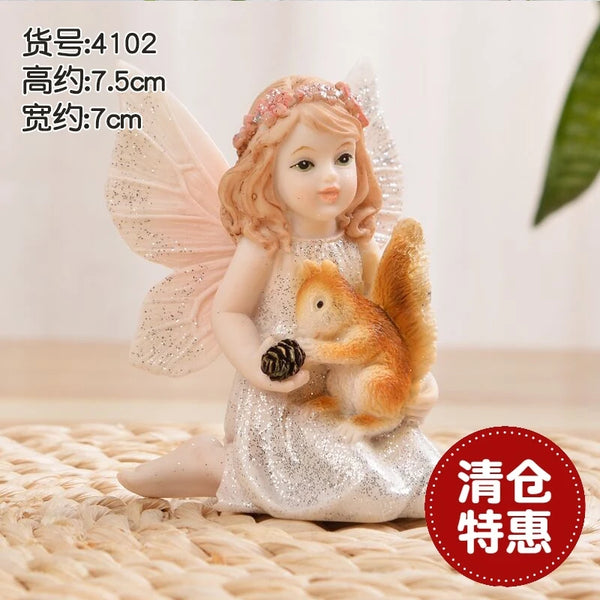 Children's Room Decoration Little Angel Resin Doll - Oasis Bazar