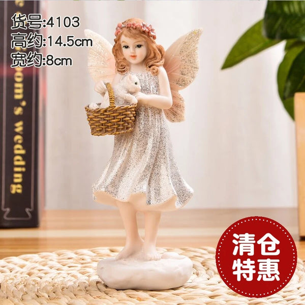 Children's Room Decoration Little Angel Resin Doll - Oasis Bazar