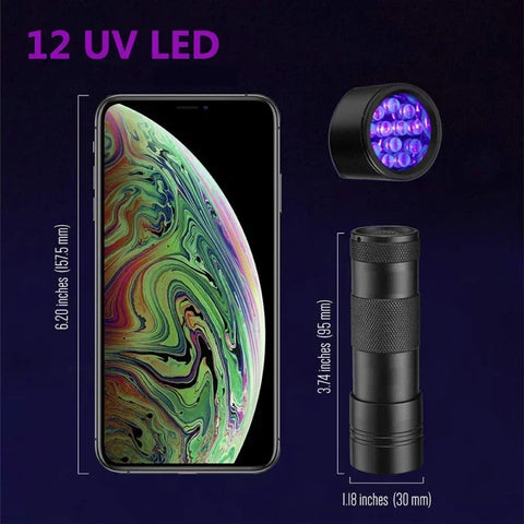 LED Protable UV Flashlight Black Light - Oasis Bazar
