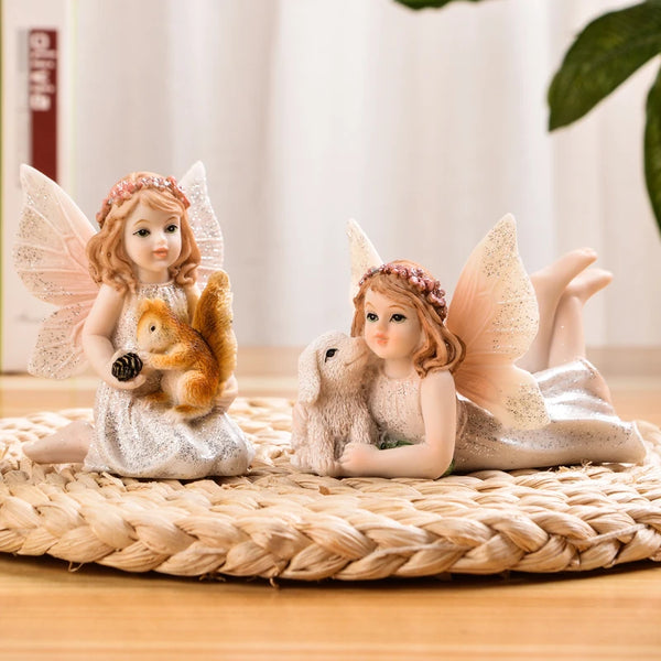 Children's Room Decoration Little Angel Resin Doll - Oasis Bazar