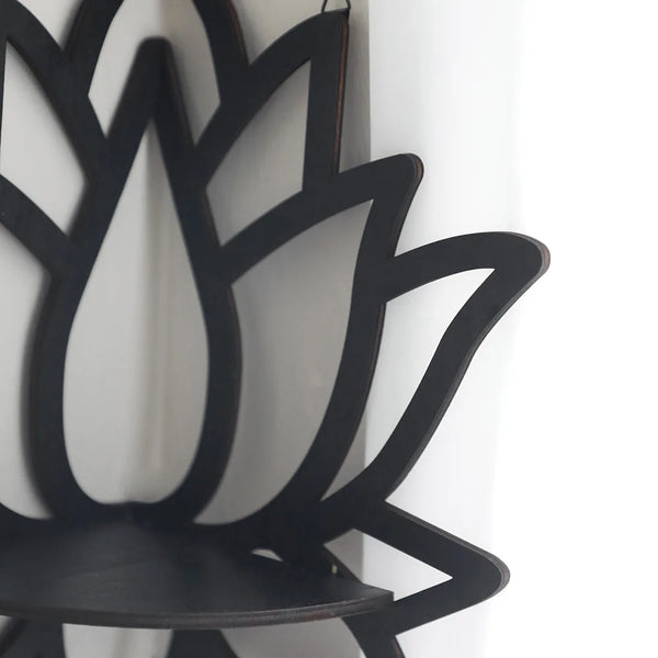 Lotus Floating Wall Shelf Crystal Shelf Display Home - Oasis Bazar