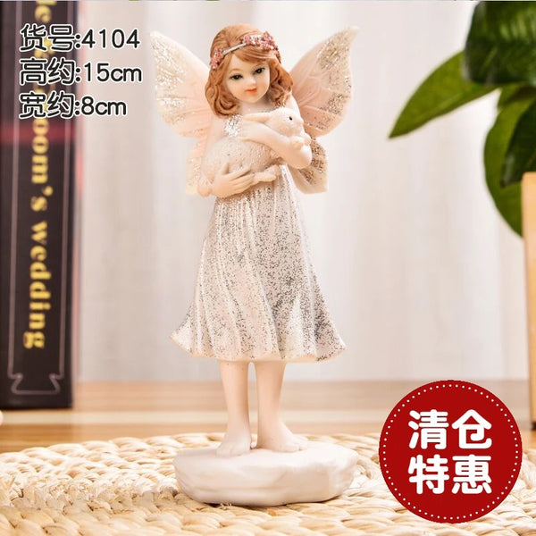 Children's Room Decoration Little Angel Resin Doll - Oasis Bazar